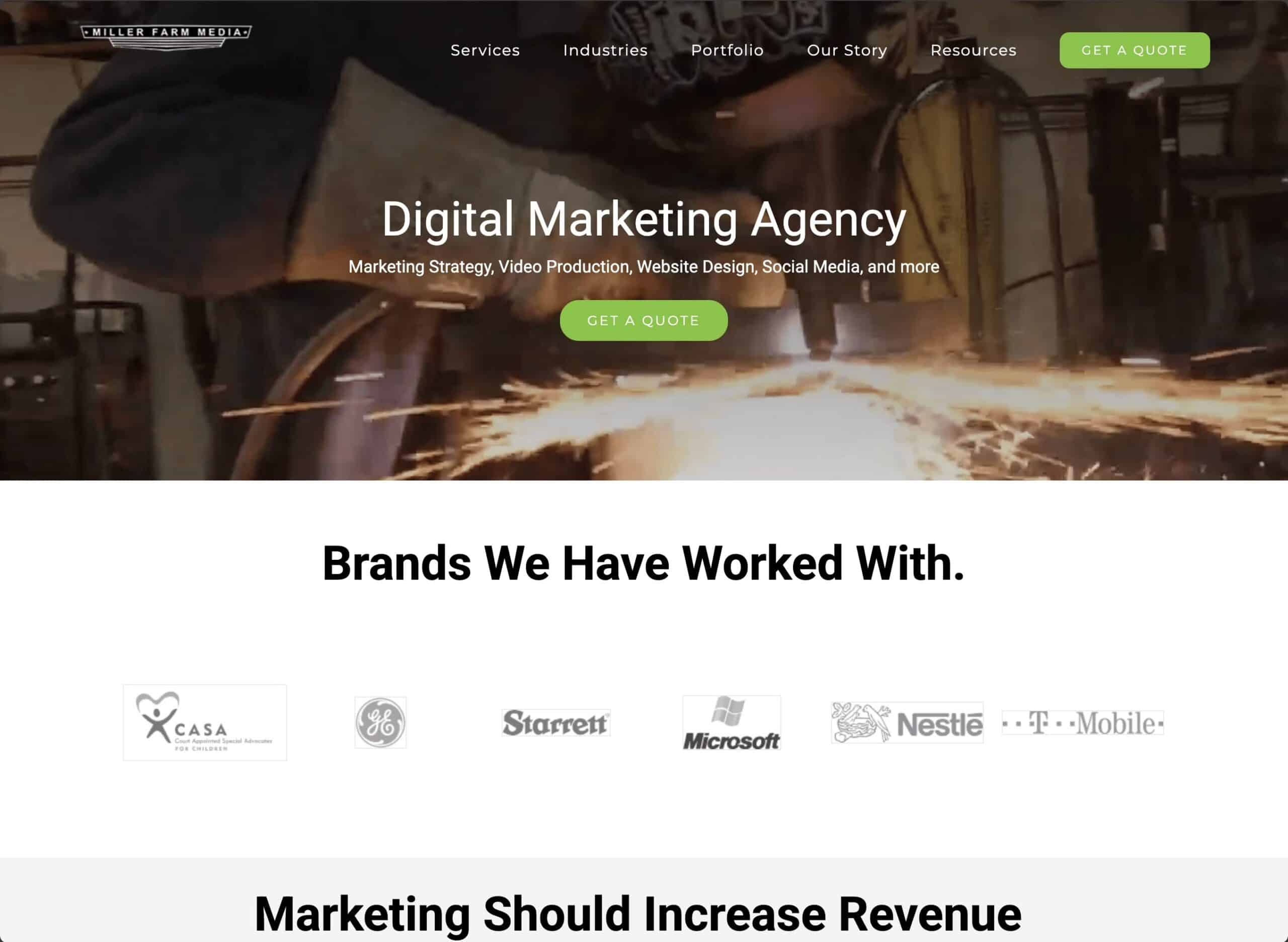 Miller Farm Media - website design and agency support